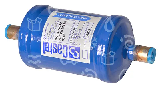 filtrdehydrátor CASTEL DF316E/M12S, 12mm ODS, pájecí, CO2 (R744)